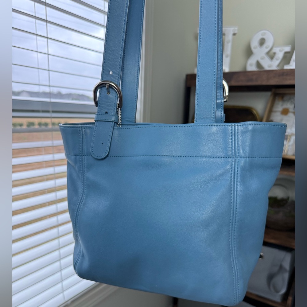 Coach Glacier Blue Waverly SoHo Buckle 4157